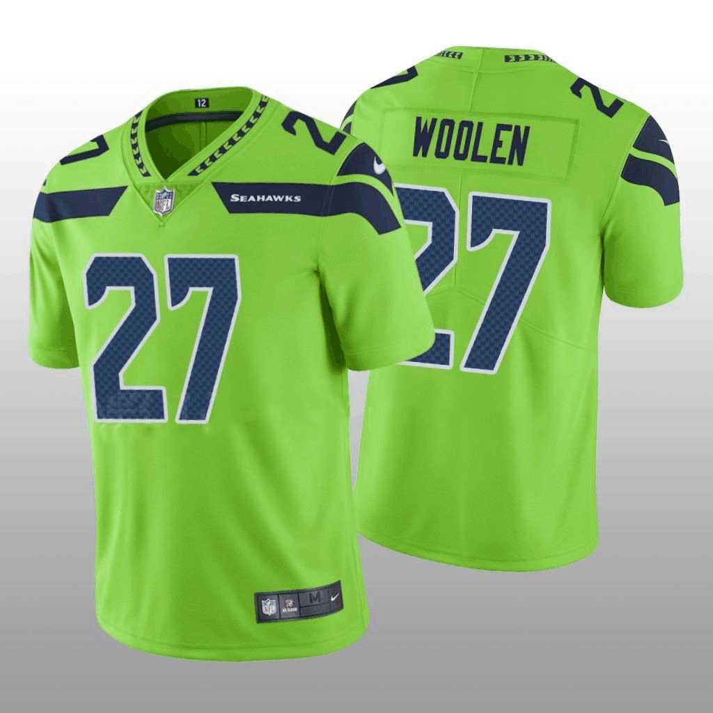 Men & Women & Youth Seattle Seahawks #27 Tariq Woolen Green Vapor Untouchable Stitched Football Jersey